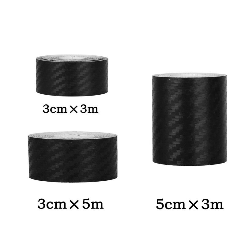 1/3/5/7/10m Carbon Fiber Pattern Car Stickers Anti-stepping Bumper Door Trim Protection Stickers Auto Decoration Decals