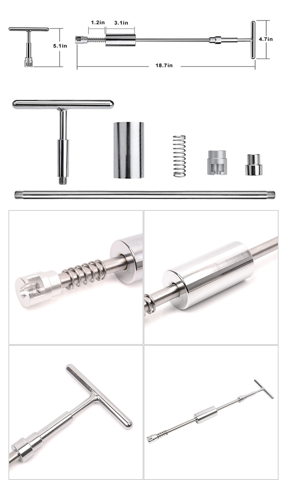 Car body Dent Removal Tool Dent Repair Puller Kit Slide Hammer Suction Cups For Hail Damage Car Dent Repair Tool