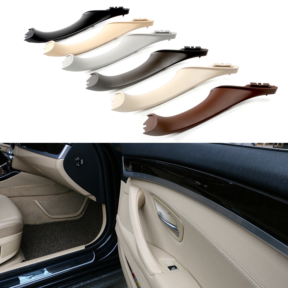 Original Left Hand Drive LHD For BMW 5 series F10 F11 Gray Beige Black Car Interior Inner Door Handle Panel Pull Trim Cover
