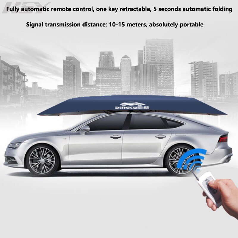 4.6x2.3M Car Fully/Semi-Automatic Awning Tent Auto Smart Insulated Cover Waterproof Folded Portable Canopy Remote Control