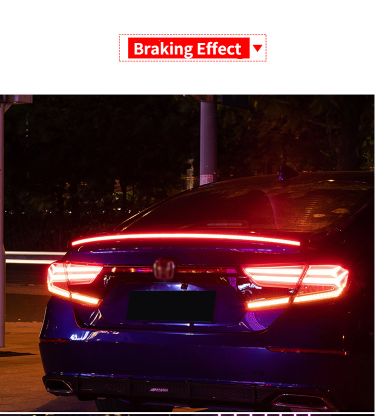 171 LED brake light bar carbon fiber tail light,car modification universal through tail light streamer steering high brake light