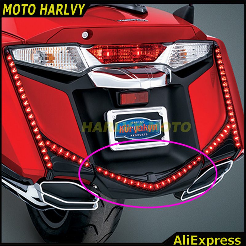 Rear Fender Tip With LED Accent Light For Honda Goldwing GL1800 & F6B 2012-2016