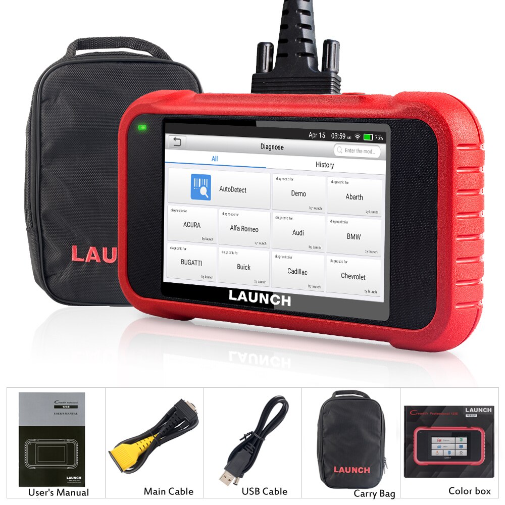 LAUNCH X431 CRP123E OBD2 Diagostic Tools Auto OBD Engine ABS Airbag SRS Transmission Coder Reader Scanner for Cars Free Update