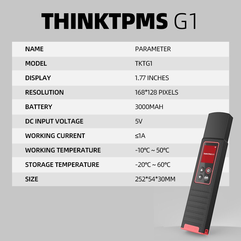 THINKTPMS G1 Smart Car TPMS Tire Pressure TPMS Sensor Activator Learning Programming ThinkTool Pro Tire Pressure Diagnosis Tool
