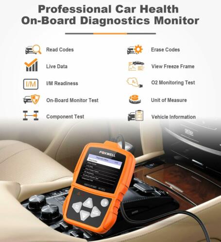 Auto Car Diagnostic Scanner Professional Automotive Code Reader Tool ODB II OBD2