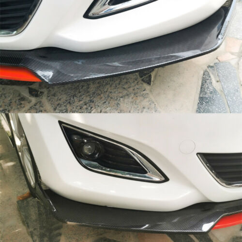 Universal Car Front Bumper Lip Spoiler Splitter Body Kits 2 Layer Carbon Fiber