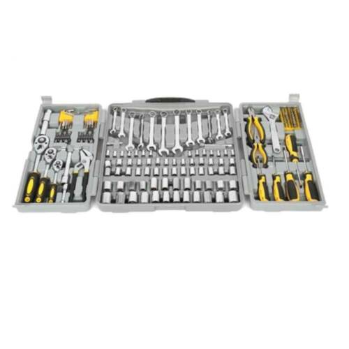 New Portable 205 PCS Tool Set Mechanics Tool Kit Wrenches Socket w/ Carry Case