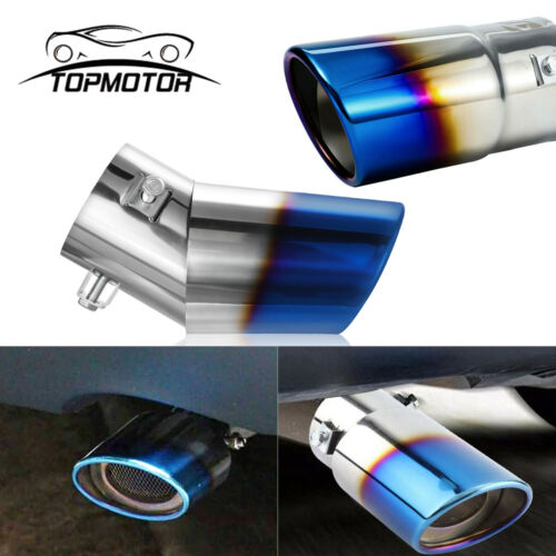 Auto Car Exhaust Pipe Tip Tail Muffler Stainless Steel Replacement Accessories D
