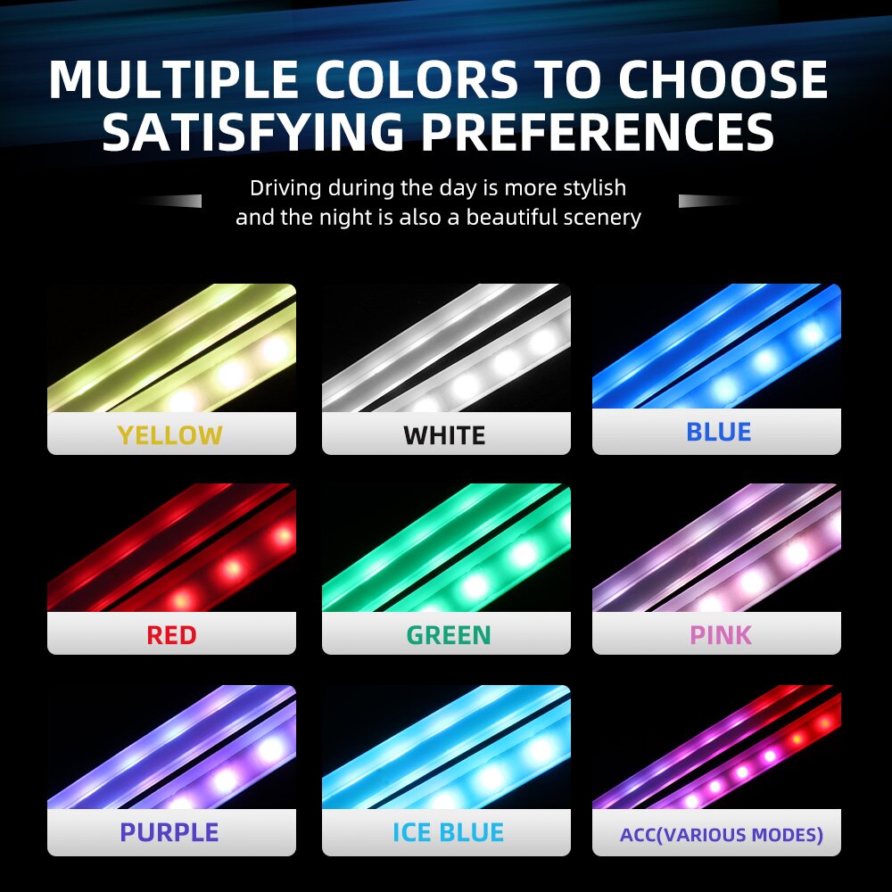 Multi-Color RGB DRL For Headlights