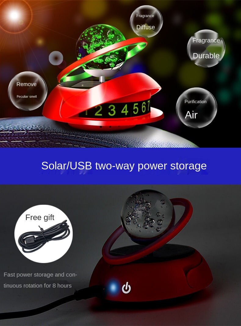 Solar planet rotating suspension Car Air Freshener