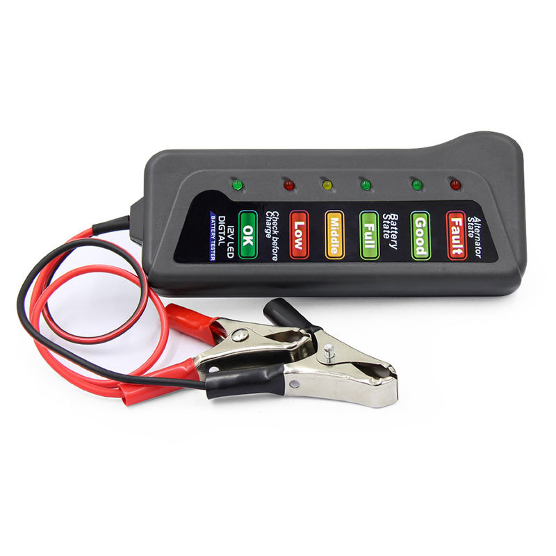 Car Battery Tester Mini 12V Digital Alternator Tester