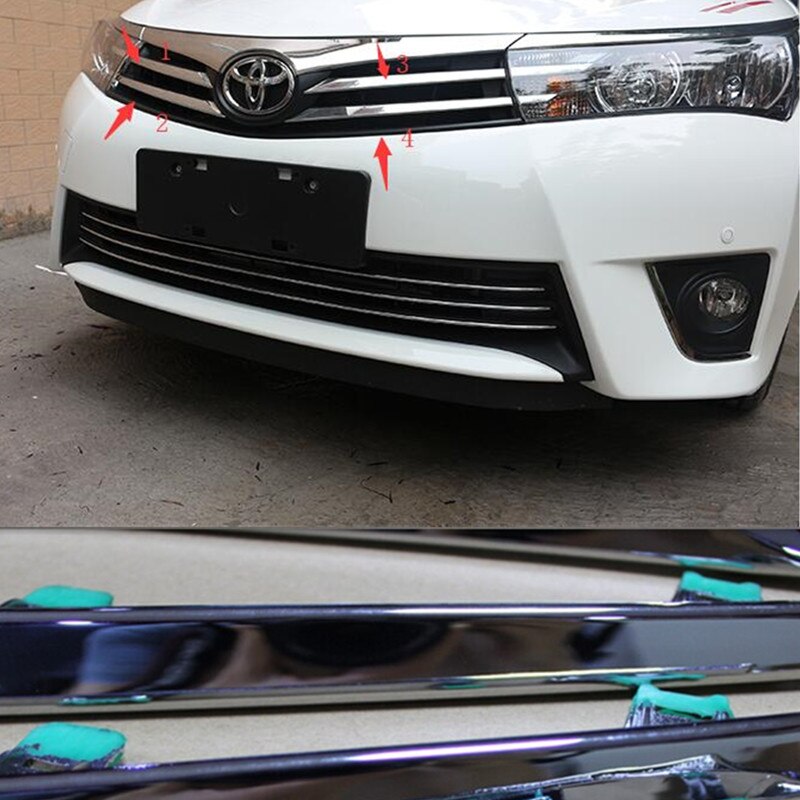 ABS Chrome front grille Toyota Corolla 2014