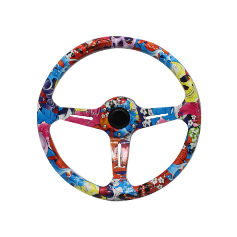 Sports steering wheel 14 inch 350mm cartoon racing steering wheel acrylic ordinary racing steering wheel