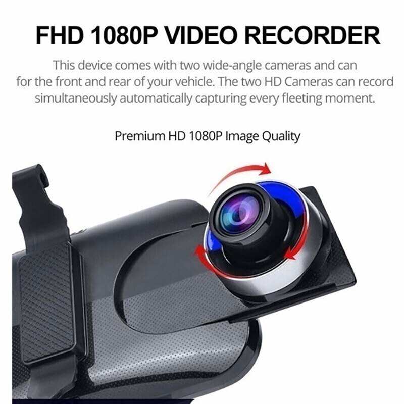 4.3/7/10 Inches 1080P Car DVR Camera Touch Screen Dash Cam Dual Lens Video Recorder Rear View Mirror Cameras For Car Security