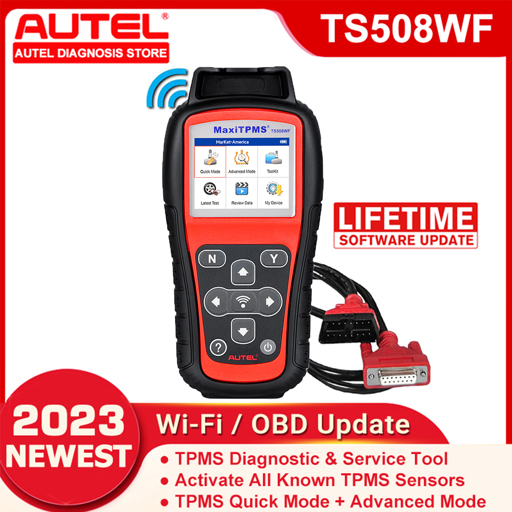 Autel MaxiTPMS TS508WF TPMS Code Reader 315 433MHz MX-Sensor Programmer TPMS Diagnostic Service Tool WIFI Update PK TS508 TS501